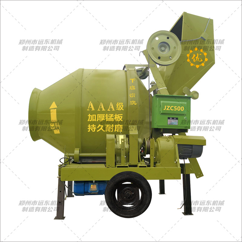 JZC500型全自动翻斗搅拌机(图1) JZC500型全自动翻斗搅拌机(图1)